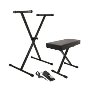 On-Stage KPK6550 Keyboard Stand/Bench Pack w/ KSP100 Sustain Pedal
