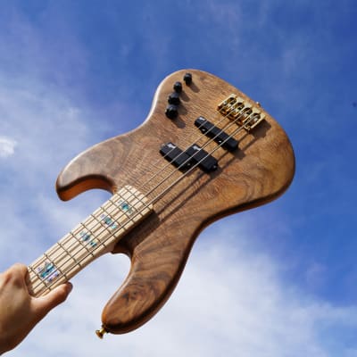 Spector USA Coda 4 Clairo Walnut 4-String Bass Guitar w/ Deluxe Protec Gig Bag (2023) image 1