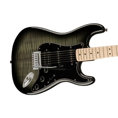 Squier Affinity Series HSS Stratocaster FMT Electric Guitar, Maple FB, Black Burst image 5