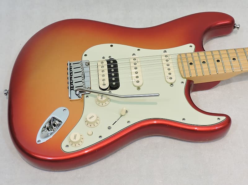 Fender American Deluxe Stratocaster HSS Shawbucker 2015 - Sunset Metallic image 1