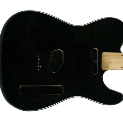 WD Music Telecaster Body Black, WDTBLK, Free Shipping
