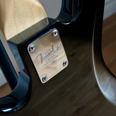 Fender American Standard Jazz Bass V Maple Fingerboard, Black image 15