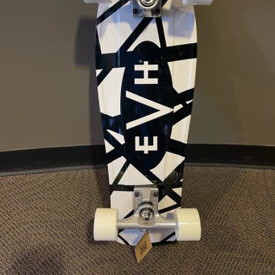 EVH Aluminati Skateboard Black and White Stripe image 2