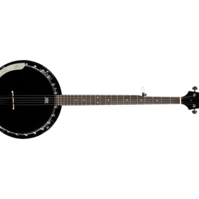 Ortega Guitars OBJ250-SBK Raven Series 5-String Banjo - Black image 5