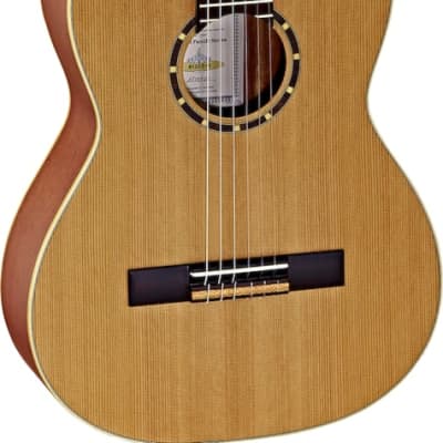 Ortega Guitars R122-7/8 Family Series 7/8 Body Size Nylon 6-String Guitar w/ Free Bag, Cedar Top and Mahogany Body, Satin Finish image 1