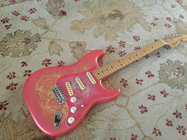 Fender Paisley Stratocaster 1984-1987 Pink Paisley w/ Maple Fretboard image 1
