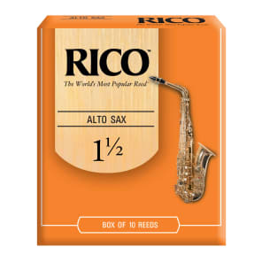 Rico RJA1015 Alto Saxophone Reeds - Strength 1.5 (10-Pack)