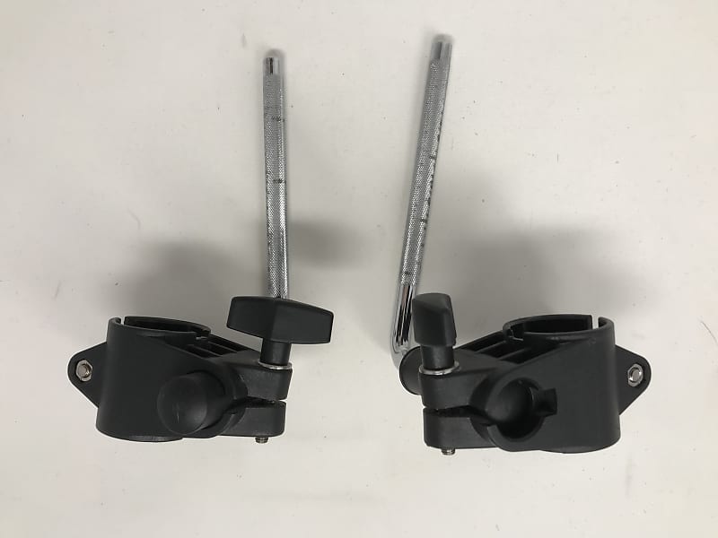 Pair of Roland LRod Arm Tom Mount Rack Clamp Bracket Black Reverb