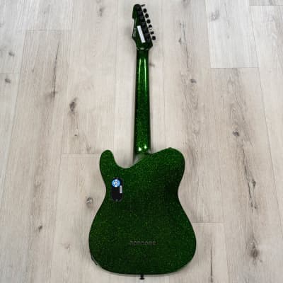 ESP LTD SCT-607 Baritone Stephen Carpenter Signature Series 7-String Guitar, Ebony Fretboard, Green image 6
