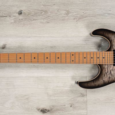 Suhr Modern Plus HSH Guitar, Roasted Maple Fingerboard, Trans Charcoal Burst image 6