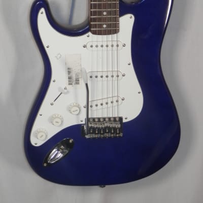 Silvertone SS-1l Cobalt Blue Left-Handed Strat Copy electric guitar lefty new old stock image 2