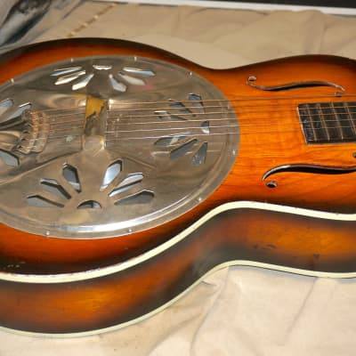 Regal Dobro Resonator Slide Lap Acoustic Guitar - Local Pickup Only image 9