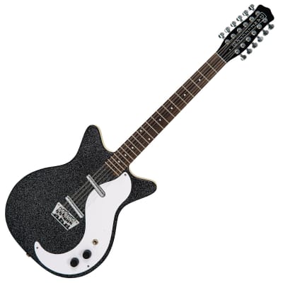 Danelectro '59 12 String Electric Guitar ~ Black Sparkle for sale