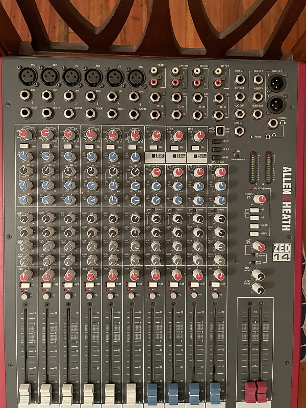Allen and Heath Mixer ZED 14 20152018 20152018 Black and Reverb