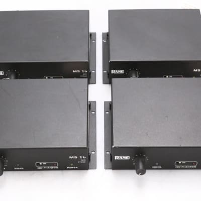 4 Rane MS 1b Microphone Mic Preamp Preamplifier w/ 2 Rack Shelves