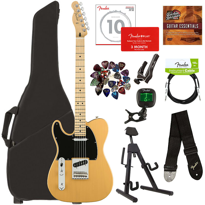Fender Player Telecaster, Maple, Left Handed - Butterscotch Blonde w/ Gig Bag image 1