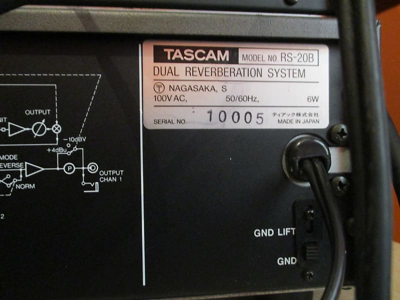 Vintage TASCAM RS 20B- dual spring reverb - pro serviced