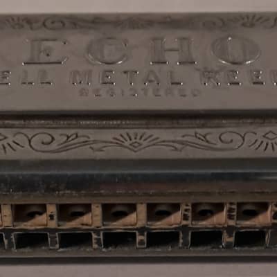 M. Hohner Echo Harp Bell Metal Reeds Double-Sided C G Harmonica - Made in Germany image 7