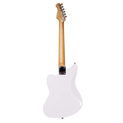 Artist Grungemaster White Electric Guitar w/ P90 Pickups & Tweed Case image 3