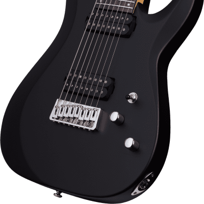 Schecter C-8 Deluxe Satin Black E-Gitarre 8-Saiter image 2