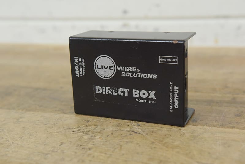 Livewire SPDI Passive Direct Box With Attenuation Pad (church Reverb