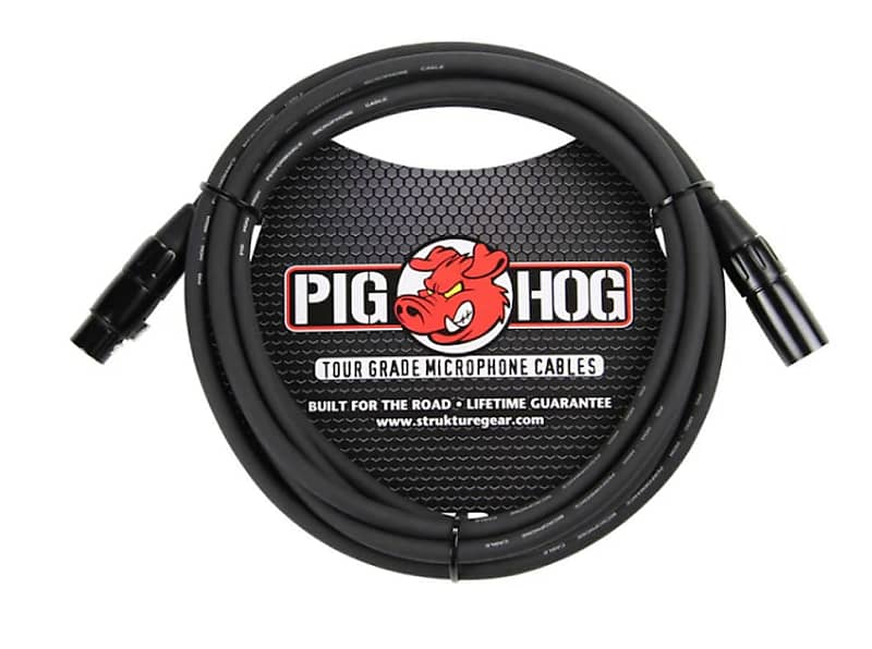 Pig Hog PHM15 Tour Grade XLR Male to Female Mic Cable - 15' 2010s - Black image 1