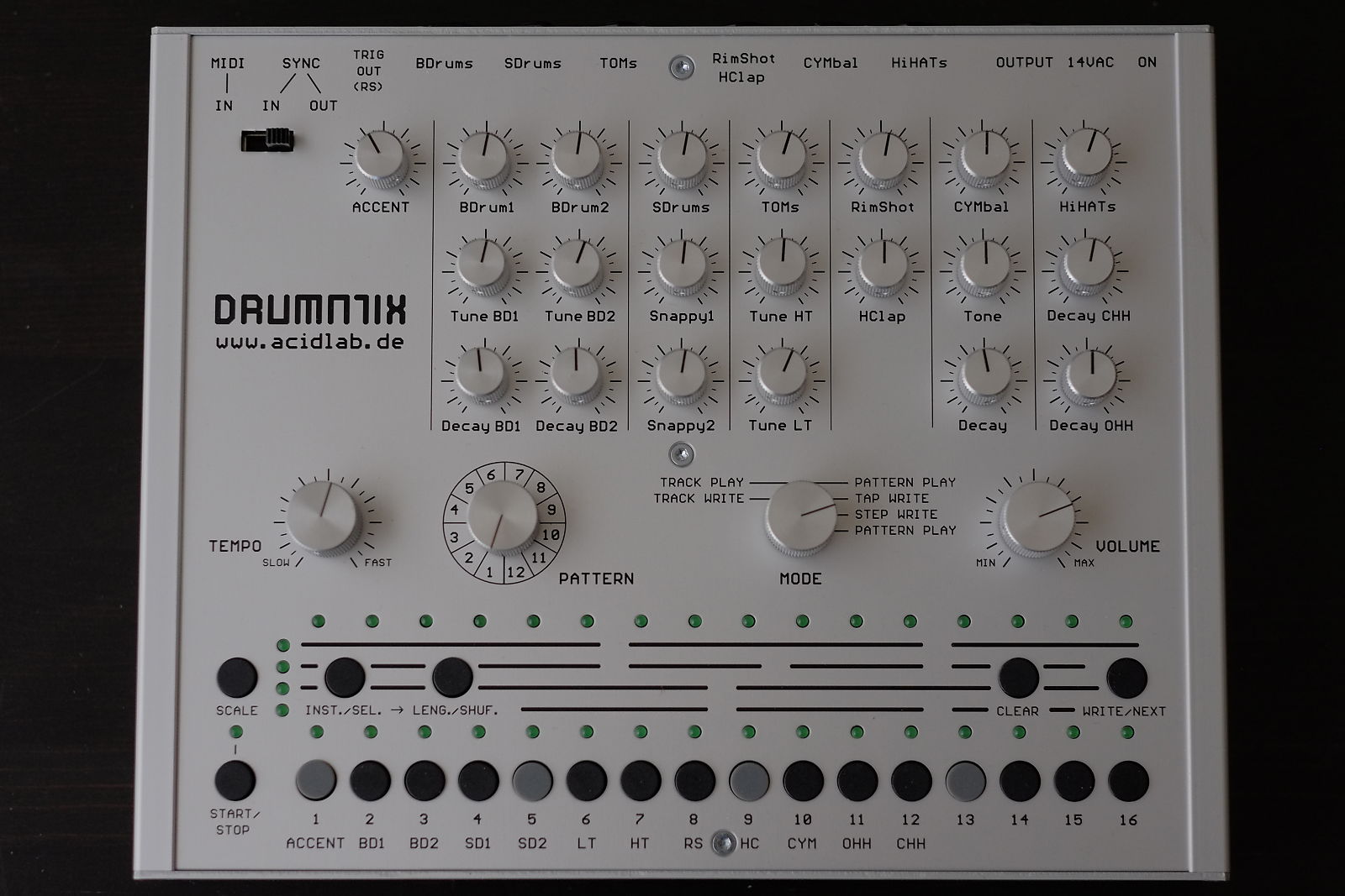 Acidlab Drumatix Analog Drum Machine Reverb UK