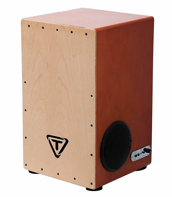 Tycoon Practice Cajon Drum w/ MP3 Songs Input Set & Built-in