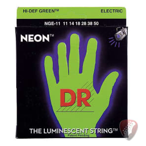 DR NGE-11 HiDef Neon Electric Guitar Strings - Medium 11-50