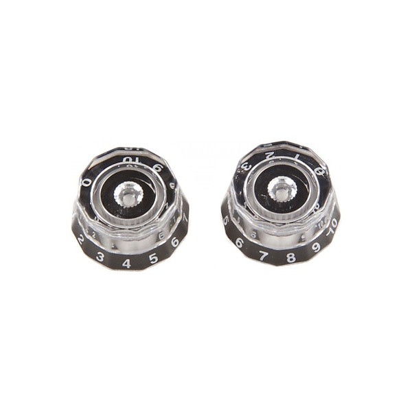 PRS Spare - 513 Knobs , Clear/Black - ACC-4246 image 1