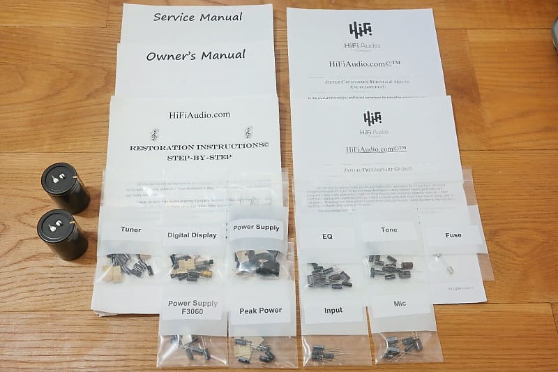 Sansui G-7700 restoration kit filter capacitor repair rebuild fix  			