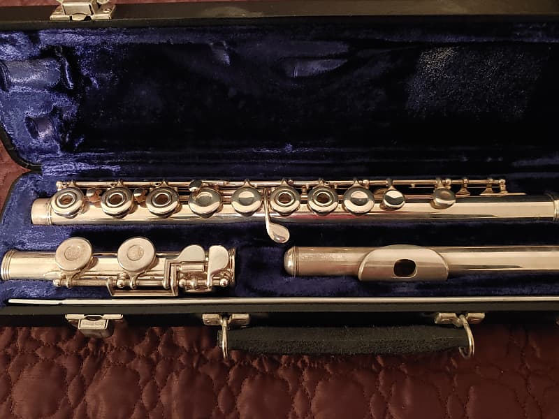 Armstrong Silver OpenHole Flute Model 80 1976 Reverb