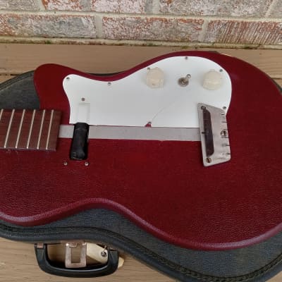 Vintage 1954 Silvertone (Danelectro) 1375 Electric Guitar Project w/ Case! for sale