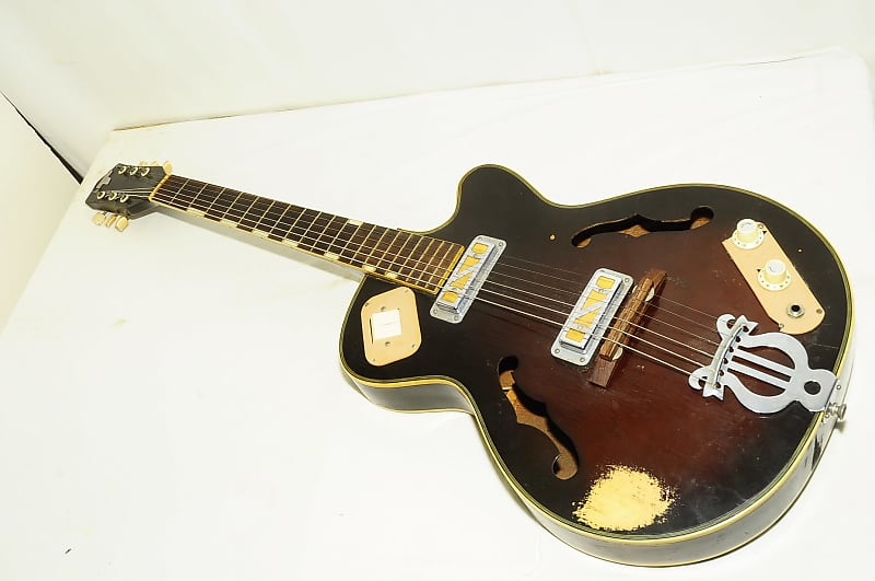 Teisco ep-8 1960s Full Acoustic Electric Guitar Ref No 4777 image 1