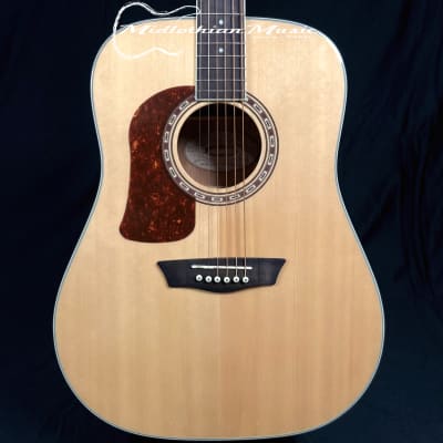 Washburn - Heritage 10 Series - HD10SLH - Left-Handed Acoustic Guitar - Natural Gloss Finish image 2
