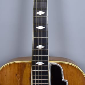 Vega  C-56 Original Vintage Blond Archtop Hollowbody Acoustic Guitar 1940s Blond image 17