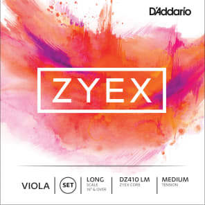 D'Addario DZ410 LM Zyex Long Scale Viola Strings - Medium Tension