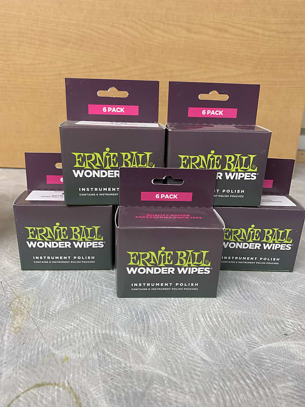 Ernie Ball Ernie Ball - 6 boxes- 6 pack Instrument Polish wipes 2019 image 1