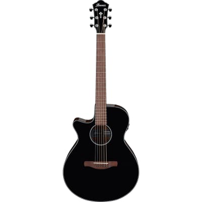 Ibanez AEG50LBKH Acoustic Electric Guitar, Black High Gloss image 1