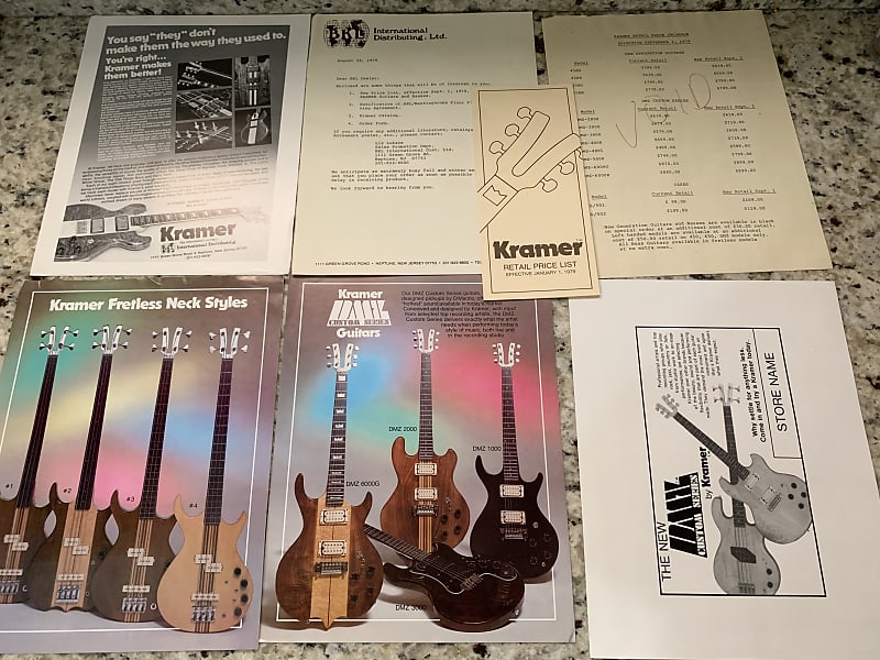 Kramer Price List & Brochures 1979 Reverb