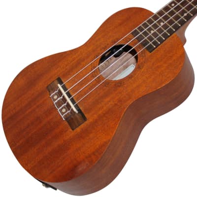 Sawtooth Mahogany Concert Ukulele with Preamp and Quick Start Guide image 5