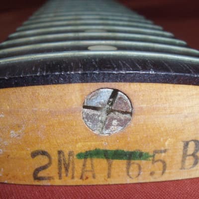 Vintage Fender Stratocaster Electric Guitar circa 1965 (Pre-CBS) w. case & strap image 6