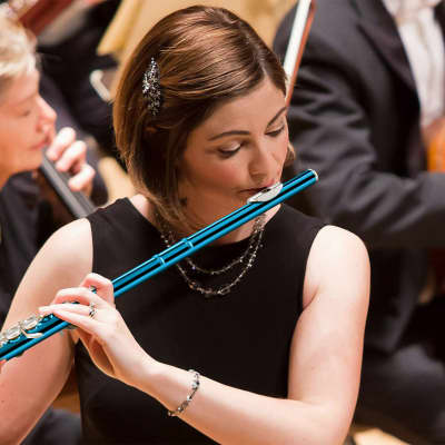 POGOLAB Flutes Closed Hole C 16 Keys Flute Instrument for Beginner Kid Orchestra School Band Student with Flute Carry Bag Stand Strap Probe Rod Gloves Grease Adjustment Screwdriver Cleaning Kit image 6