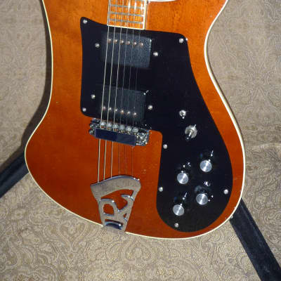 Vintage 1974 Rickenbacker 481 Guitar, Heavy Birdseye Maple, Beautiful RARE Walnut Brown Gloss Finish image 4