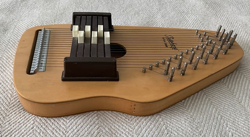 Vintage EasyChord OS-6 Oscar Schmidt sale Autoharp White Wood