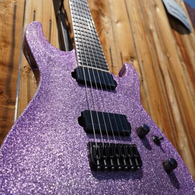 ESP E-II HORIZON NT-7B Hipshot Purple 7-String Electric Guitar w/ Case image 9