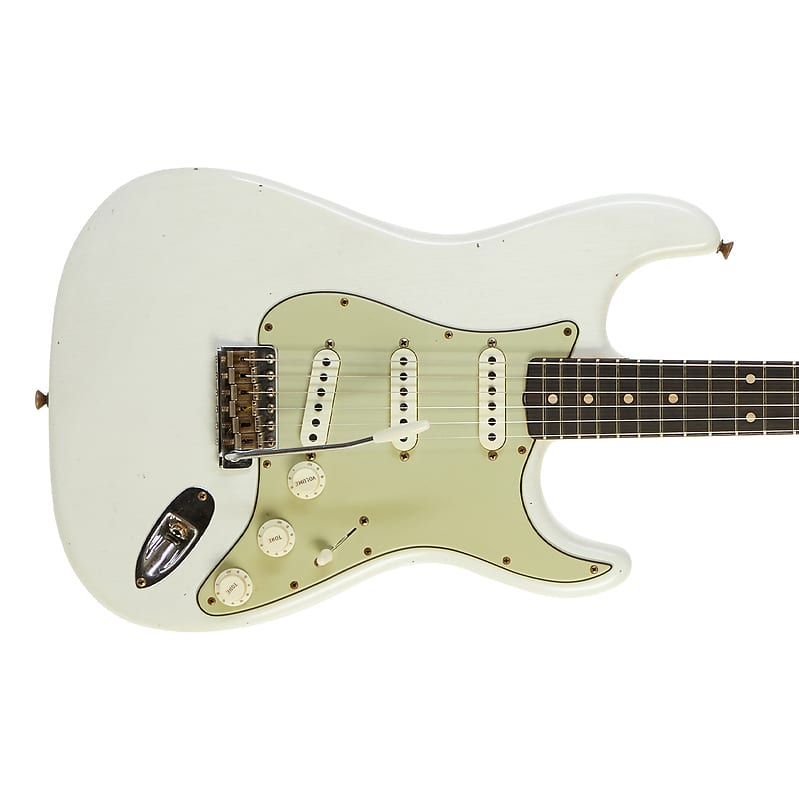 Fender Custom Shop 2020 Limited Edition '62/'63 Stratocaster Journeyman  Relic Aged Olympic White #CZ558441