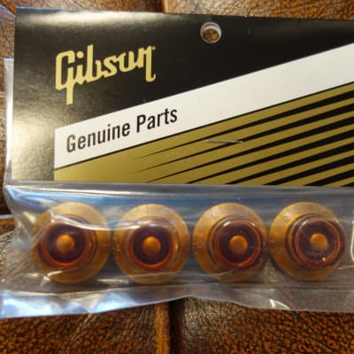 Gibson PRHK-030 Top Hat Knobs (Vintage Amber) (4 pcs.) image 2