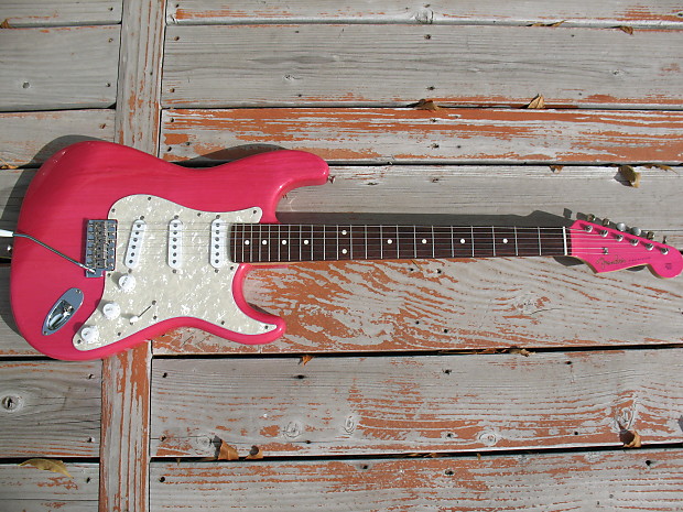 Fender Japan Stratocaster ST-62 Transparent Pink | Reverb