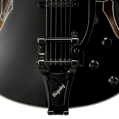 Vox Bobcat V90 Guitar with Bigsby  Jet Black image 3